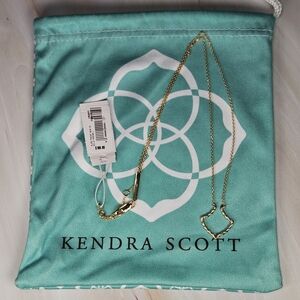 NWT Kendra Scott Alex 18k Gold Vermeil Pendant Necklace